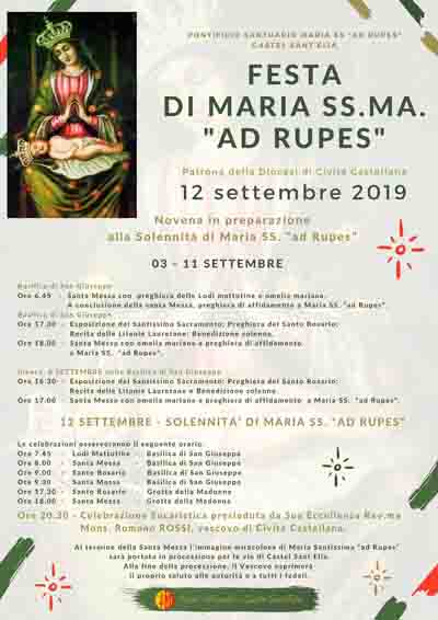 Solennità Liturgica Di Maria SS. “ad Rupes” Patrona Della Diocesi Di ...