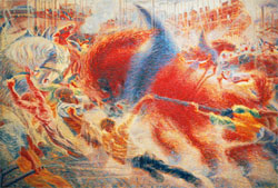 La città che sale, di Umbero Boccioni